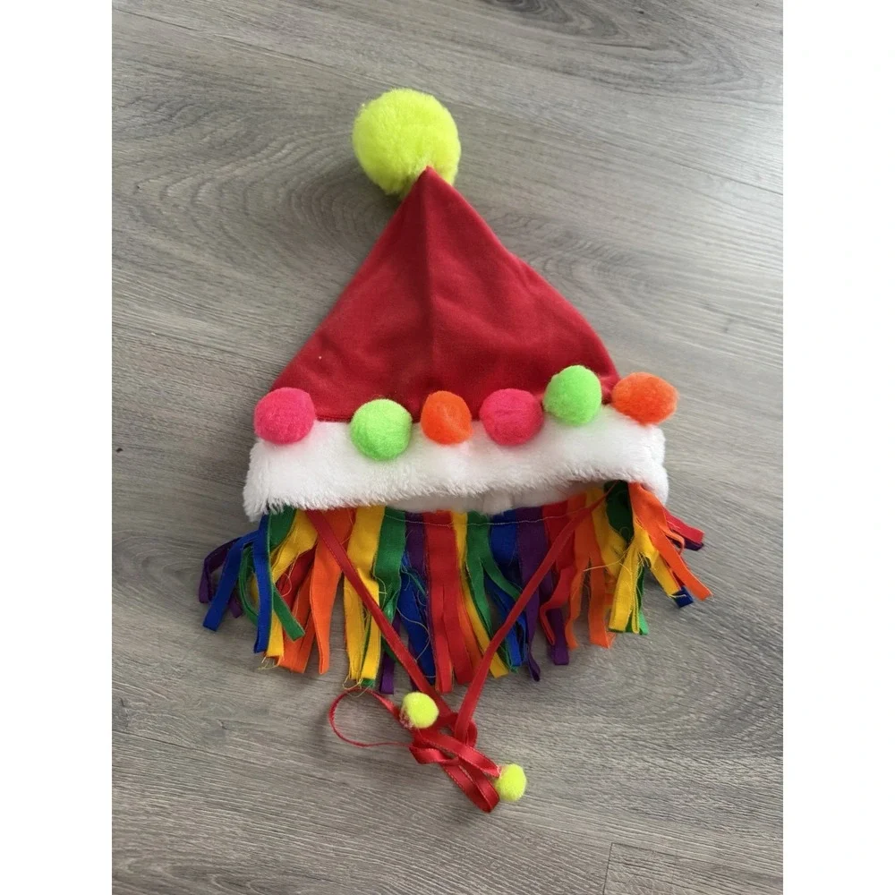 Vintage Simply Basic Infant Rainbow Colorful Clown Halloween Costume Size 0-3 M